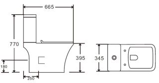 Унитаз-компакт Orange C02-000W безободковый, сиденье с микролифтом
